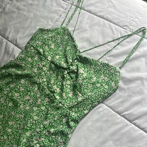 Green Floral Maxi